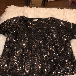 Black sequin H&M top. Size Small